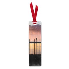 Small Bird Over Fence Backlight Sunset Scene Small Book Marks by dflcprints