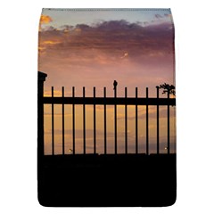 Small Bird Over Fence Backlight Sunset Scene Flap Covers (l)  by dflcprints