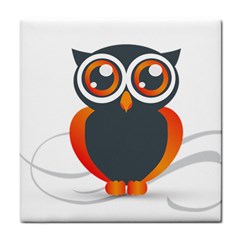 Owl Logo Tile Coasters by BangZart