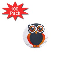 Owl Logo 1  Mini Magnets (100 Pack)  by BangZart