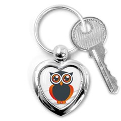 Owl Logo Key Chains (heart)  by BangZart