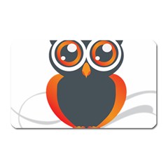 Owl Logo Magnet (rectangular) by BangZart