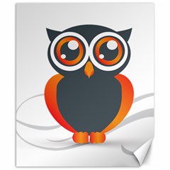 Owl Logo Canvas 8  X 10  by BangZart