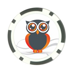 Owl Logo Poker Chip Card Guard by BangZart