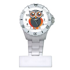 Owl Logo Plastic Nurses Watch by BangZart