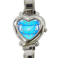 Large Water Bottle Heart Italian Charm Watch by BangZart