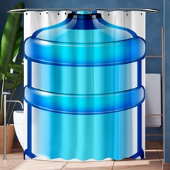 Large Water Bottle Shower Curtain 60  X 72  (medium)  by BangZart