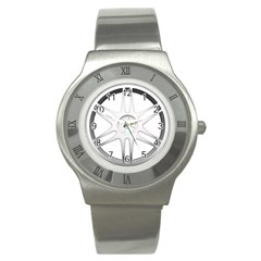 Wheel Skin Cover Stainless Steel Watch by BangZart