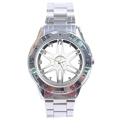 Wheel Skin Cover Stainless Steel Analogue Watch by BangZart