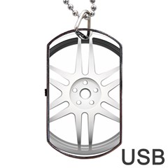 Wheel Skin Cover Dog Tag Usb Flash (one Side) by BangZart