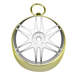 Wheel Skin Cover Gold Compasses