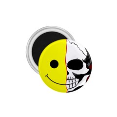 Skull Behind Your Smile 1 75  Magnets by BangZart