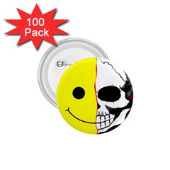 Skull Behind Your Smile 1 75  Buttons (100 Pack)  by BangZart