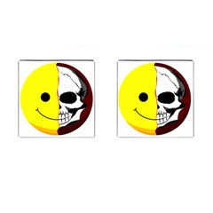 Skull Behind Your Smile Cufflinks (square) by BangZart