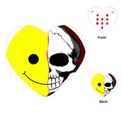 Skull Behind Your Smile Playing Cards (heart)  by BangZart