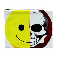 Skull Behind Your Smile Cosmetic Bag (xl) by BangZart