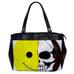 Skull Behind Your Smile Office Handbags by BangZart