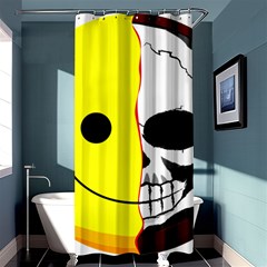 Skull Behind Your Smile Shower Curtain 36  X 72  (stall)  by BangZart