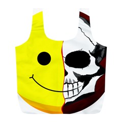 Skull Behind Your Smile Full Print Recycle Bags (l)  by BangZart