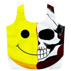 Skull Behind Your Smile Full Print Recycle Bags (l)  by BangZart