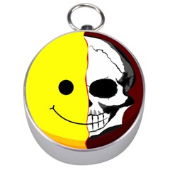 Skull Behind Your Smile Silver Compasses by BangZart