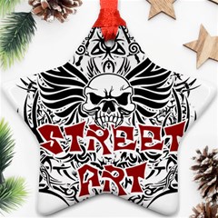 Tattoo Tribal Street Art Ornament (star) by Valentinaart