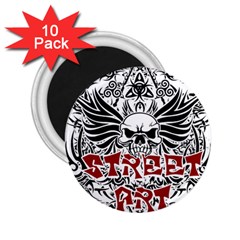 Tattoo Tribal Street Art 2 25  Magnets (10 Pack)  by Valentinaart