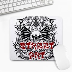 Tattoo Tribal Street Art Large Mousepads by Valentinaart