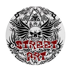 Tattoo Tribal Street Art Round Ornament (two Sides) by Valentinaart