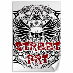 Tattoo Tribal Street Art Canvas 12  X 18   by Valentinaart