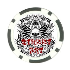 Tattoo Tribal Street Art Poker Chip Card Guard