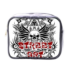 Tattoo Tribal Street Art Mini Toiletries Bags by Valentinaart