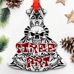 Tattoo Tribal Street Art Ornament (christmas Tree)  by Valentinaart