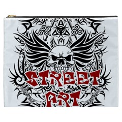 Tattoo Tribal Street Art Cosmetic Bag (xxxl)  by Valentinaart