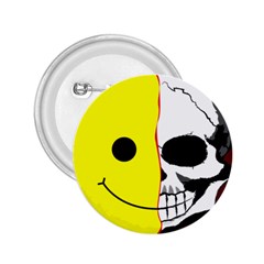 Skull Behind Your Smile 2 25  Buttons by BangZart