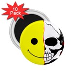 Skull Behind Your Smile 2.25  Magnets (10 pack)  Front