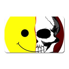 Skull Behind Your Smile Magnet (rectangular) by BangZart