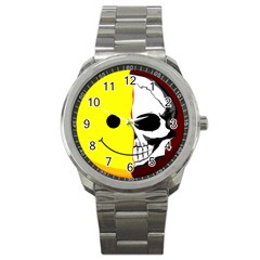 Skull Behind Your Smile Sport Metal Watch by BangZart