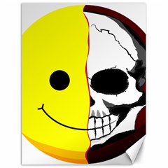 Skull Behind Your Smile Canvas 18  X 24   by BangZart