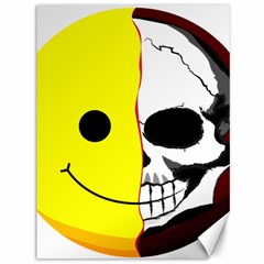 Skull Behind Your Smile Canvas 36  X 48   by BangZart