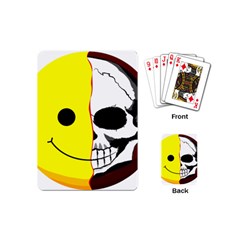 Skull Behind Your Smile Playing Cards (mini)  by BangZart