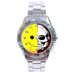 Skull Behind Your Smile Stainless Steel Analogue Watch by BangZart