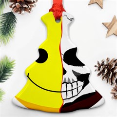 Skull Behind Your Smile Christmas Tree Ornament (two Sides) by BangZart