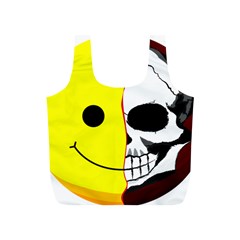 Skull Behind Your Smile Full Print Recycle Bags (s)  by BangZart