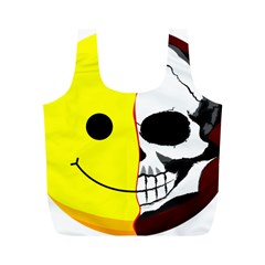 Skull Behind Your Smile Full Print Recycle Bags (m)  by BangZart