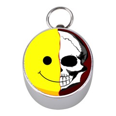 Skull Behind Your Smile Mini Silver Compasses by BangZart