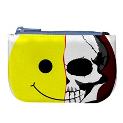 Skull Behind Your Smile Large Coin Purse by BangZart