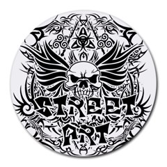 Tattoo tribal street art Round Mousepads