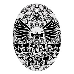 Tattoo tribal street art Ornament (Oval)