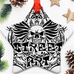 Tattoo tribal street art Ornament (Star) Front